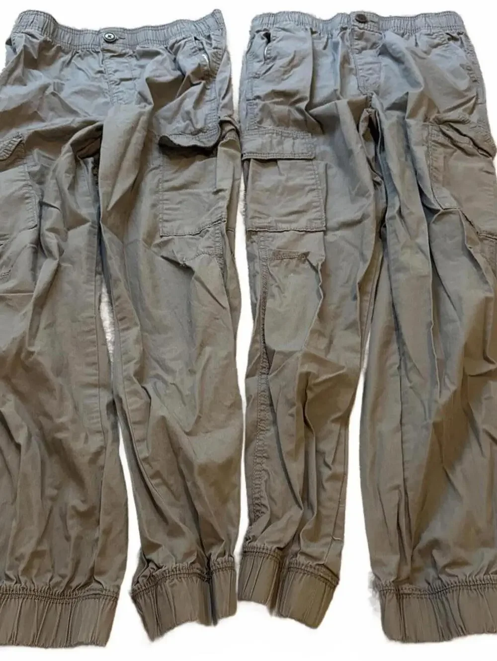 OshKosh B'gosh Lot of 2 Gray Cargo Jogger Pants 12/12A